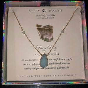 Luna Norte Druzy Quartz Necklace